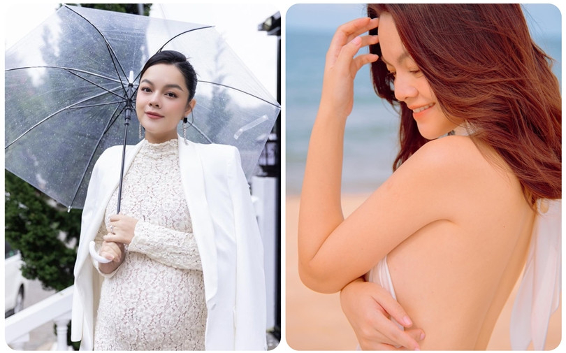 Ngắm nhan sắc ngày càng mặn mà của Phạm Quỳnh Anh ở những tháng cuối thai kỳ
