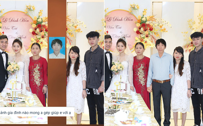 Nhờ photoshop người bố đã mất xuất hiện trong hôn lễ con gái gây xúc động