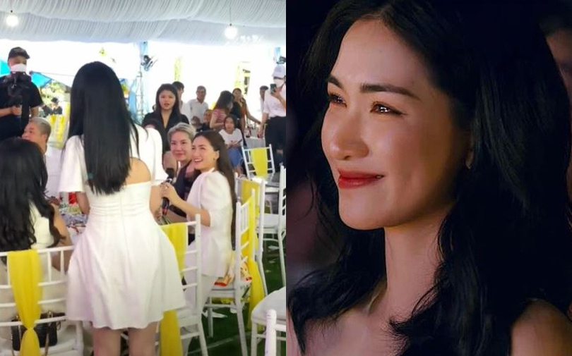 Nhận được hoa cưới trong hôn lễ bạn, Hòa Minzy ngượng ngùng hỏi: 'Chị cưới ai?'
