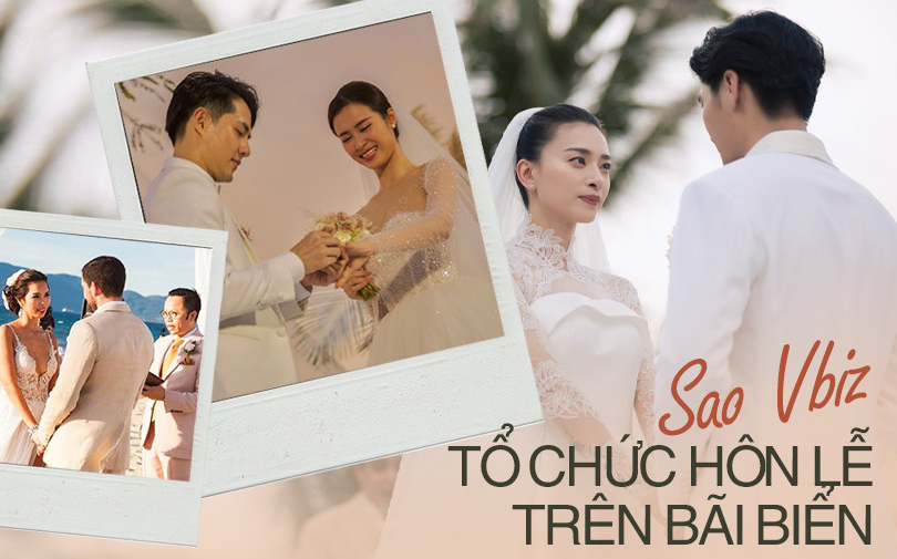 Sao Việt tổ chức đám cưới trên bãi biển: Nhi - Thắng chi gần 10 tỷ, Vân - Huy tinh tế thế này