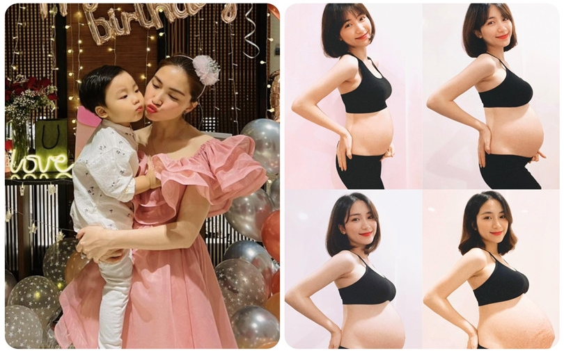 Hòa Minzy không ngại tung hình lúc mang thai bé Bo nhân ngày Quốc tế thiếu nhi, xúc động chia sẻ điều này