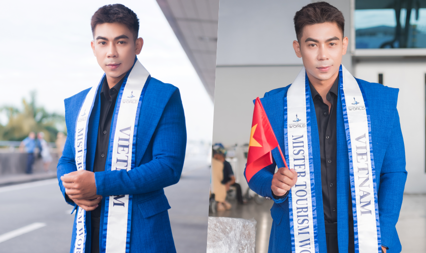 Phùng Phước Thịnh mang gần 90kg hành lý sang Philippines thi Mister Tourism World