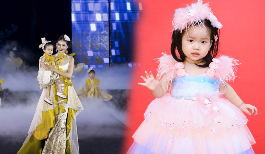 Mẫu nhí 18 tháng tuổi Cherry Nhật Lam gây ấn tượng tại VIJFW 2023
