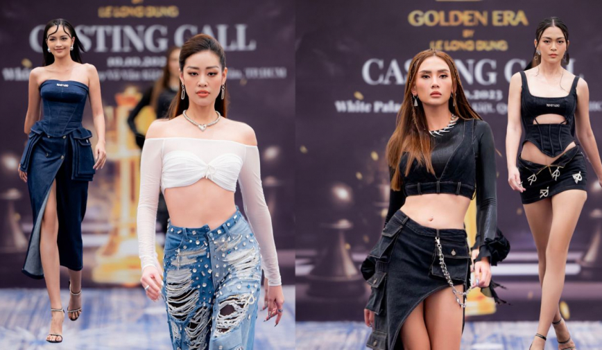 Võ Hoàng Yến, Khánh Vân, Ngọc Châu, Mâu Thủy khoe trình catwalk khi làm ban giám khảo