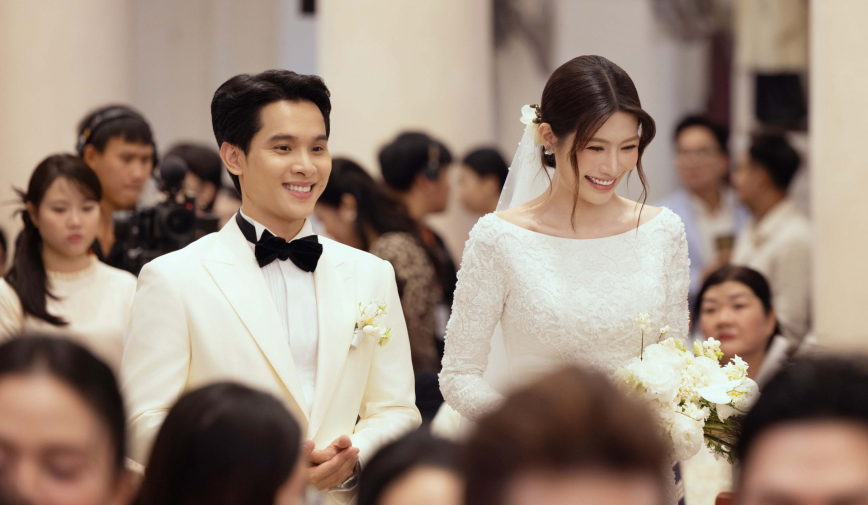 Chế Nguyễn Quỳnh Châu làm đám cưới với chồng chủ tịch tại nhà thờ, Mai Ngô- Quốc Thiên xúc động chúc phúc