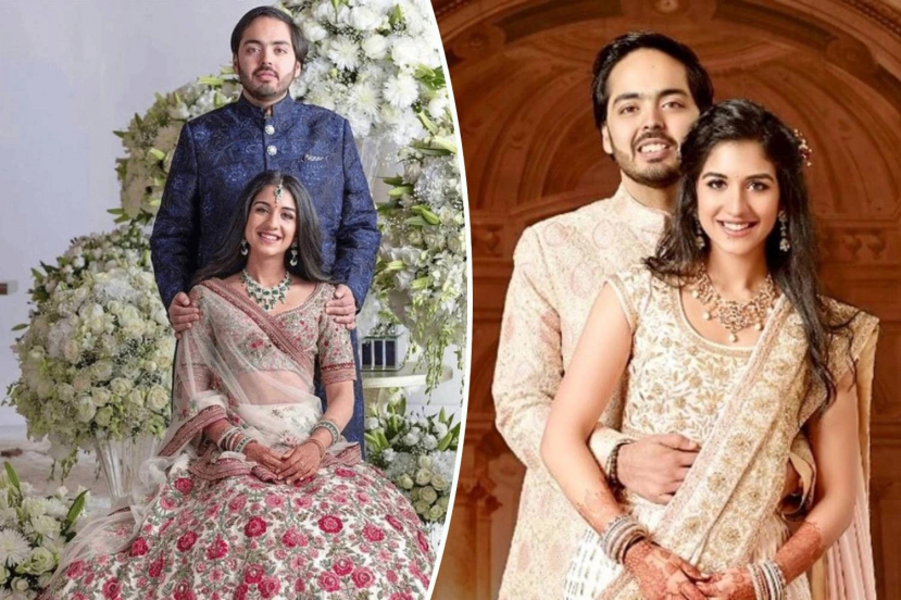 Chân dung nhân vật chính chú rể Anant Ambani và cô dâu Radhika Merchant