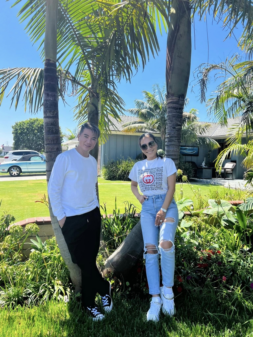 Sân vườn rộng lớn trong biệt thự của Đàm Vĩnh Hưng khiến khán giả trầm trồ. Ảnh: FBNV