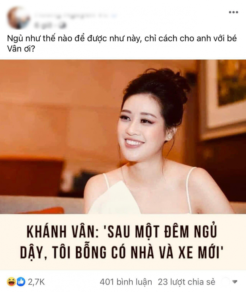 Một Hoa hậu nổi tiếng đính chính gấp khi bị tung tin: 'Ngủ một đêm dậy là có nhà có xe mới' - ảnh 1