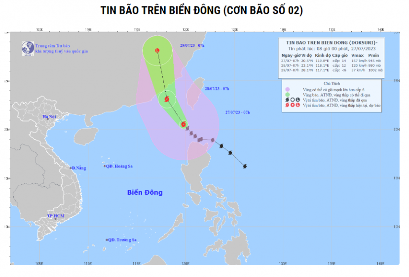 Bão số 2 mạnh cấp siêu bão đã đi vào biển Đông, có nơi phát cảnh báo đỏ, sẽ ảnh hưởng nước ta thế nào? - ảnh 1