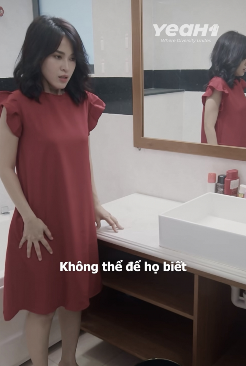 Linh vô cùng đau đầu khi phải nghĩ cách để che chắn đứa con trong bụng