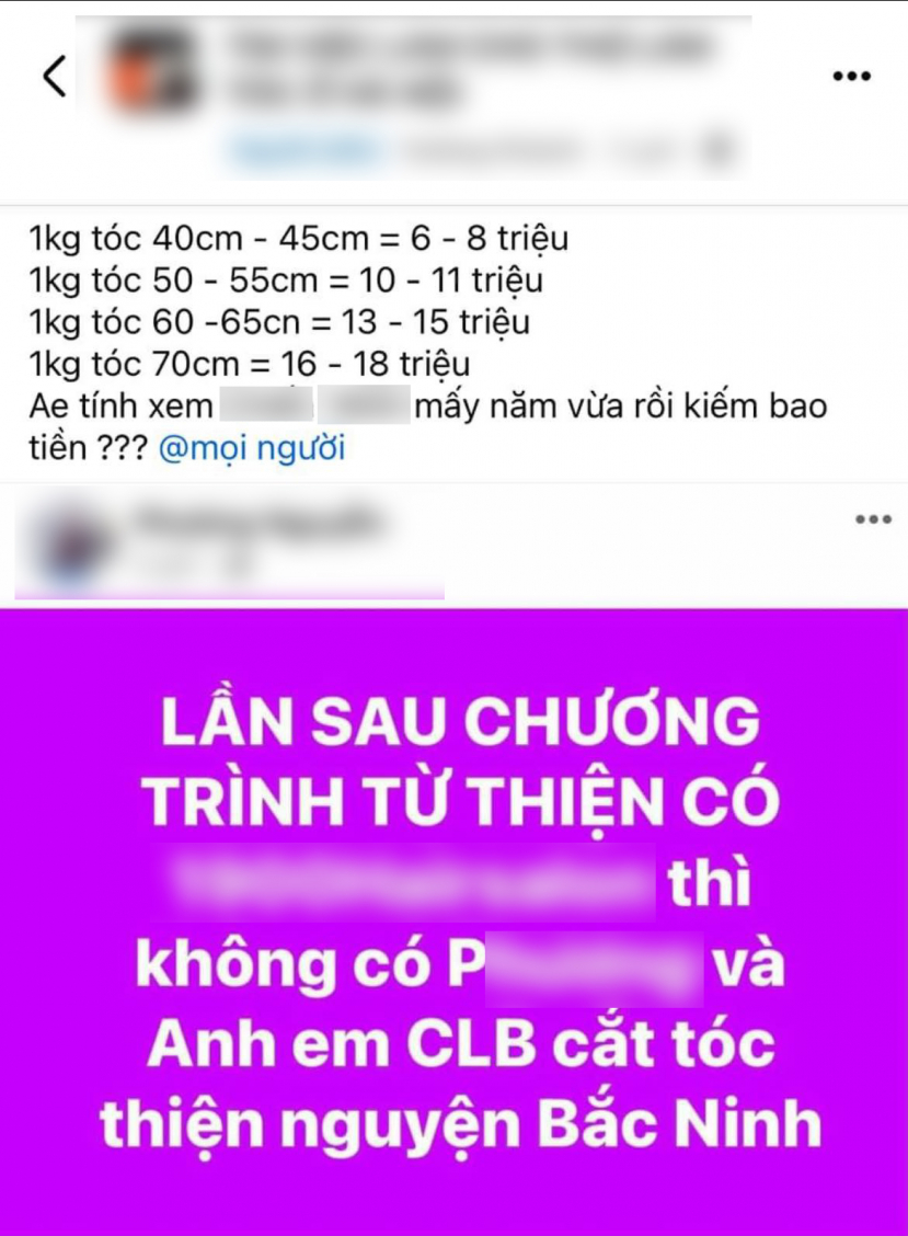 Những bài đăng tố salon tóc này lợi dụng danh nghĩa làm từ thiện để đánh bóng tên tuổi và trục lợi cá nhân