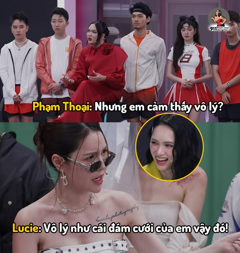 Phạm Thoại bị Lucie 'cà khịa' thẳng chuyện đám cưới giả, phản ứng của Hương Giang mới đáng chú ý - ảnh 1